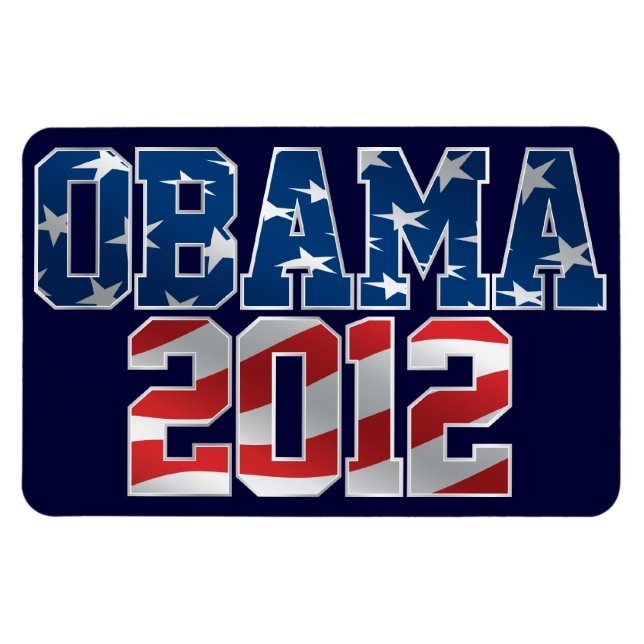 Imán Flexi de Obama 2012 (Horizontal)