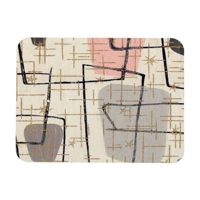 Imán flexible abstracto moderno de mediados de sig (Horizontal)