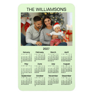 Imán flexible Calendario 2027 Foto de familia Nomb