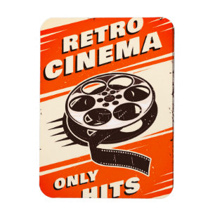 Imán flexible "CINEMA retro"