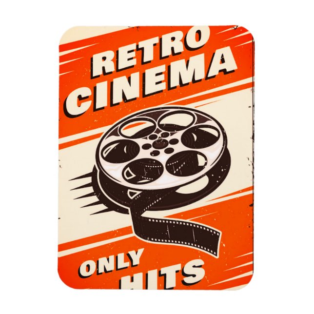 Imán flexible "CINEMA retro" (Vertical)