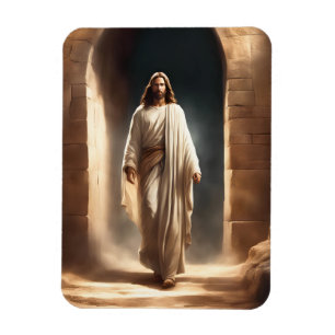 Imán flexible con el paseo del Señor Jesús