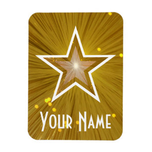 Imán flexible conocido" de la estrella "del "oro"