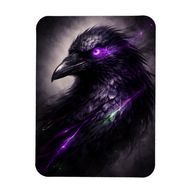 Imán Flexible Dark Bloom Raven (Vertical)
