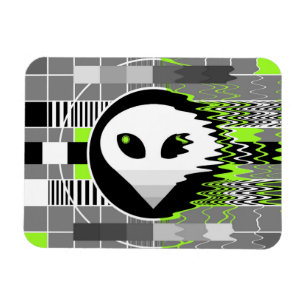 Imán flexible de Alien TV