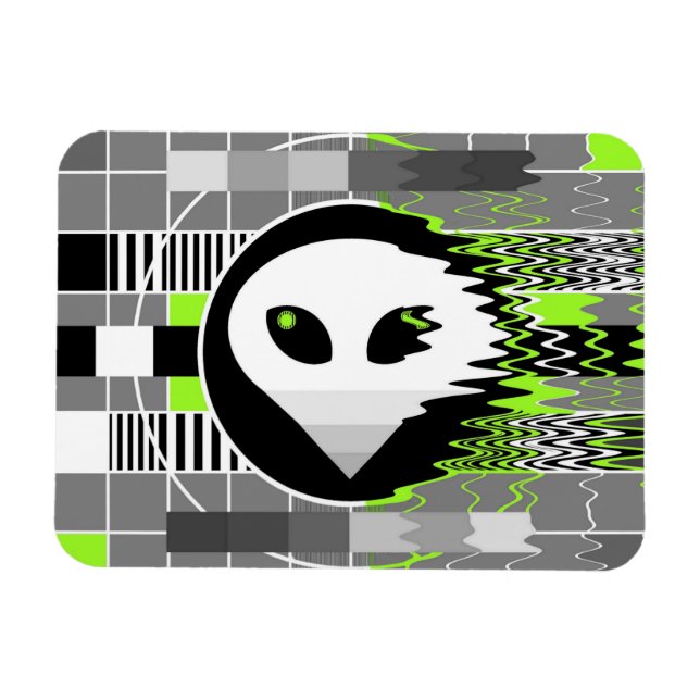 Imán flexible de Alien TV (Horizontal)