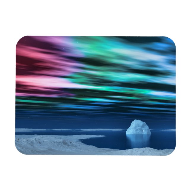 Imán flexible de amanecer de medianoche (Horizontal)