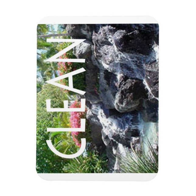 Imán flexible de cascada para lavavajillas "limpio (Vertical)