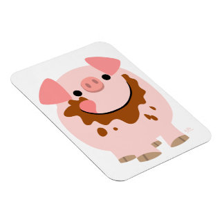 Imán flexible de cerdos de Personalizado de chocol