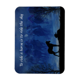 Imán Flexible De Dos Toroughbred Racehorse Fool