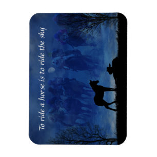 Imán Flexible De Dos Toroughbred Racehorse Fool