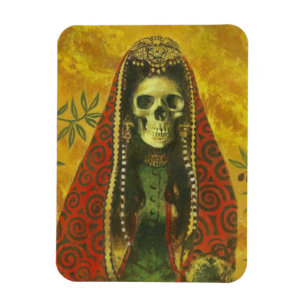 Imán flexible de esqueleto gótico