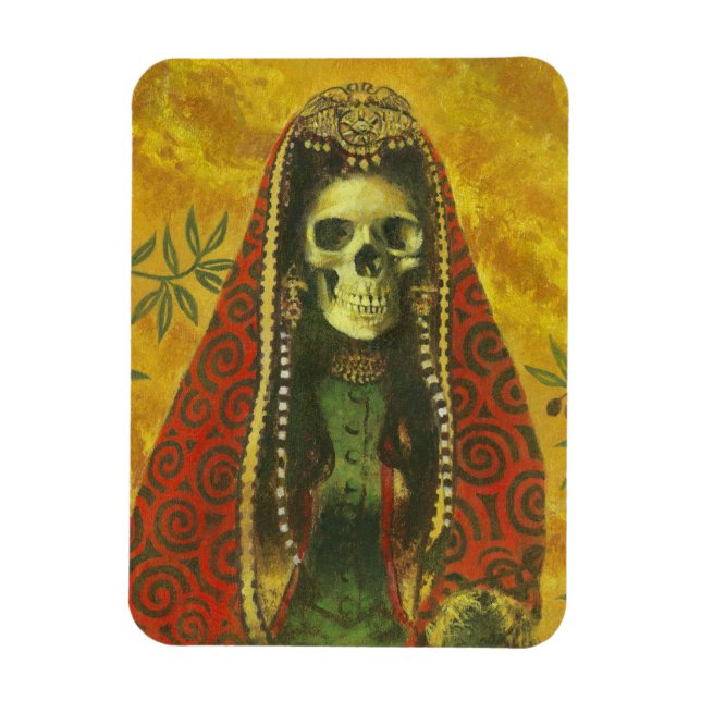 Imán flexible de esqueleto gótico (Vertical)