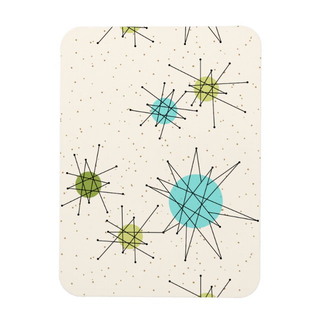 Imán flexible de estallidos atómicos icónicos (Vertical)