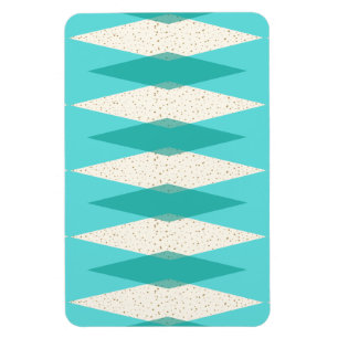 Imán flexible de estilo moderno Argyle Mid Century