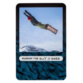 Imán flexible de foto y pie de foto personalizado