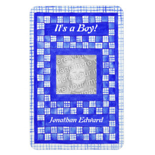 Imán flexible de Invitación de recién nacido