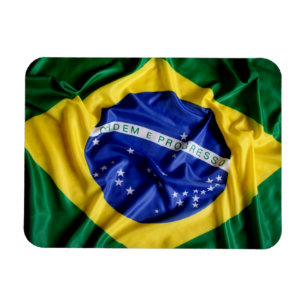 Imán flexible de la bandera de Brasil