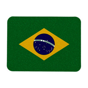 Imán flexible de la BANDERA del BRASIL