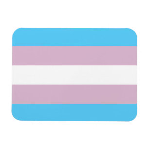Imán flexible de la bandera del transexual
