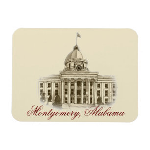 Imán flexible de la capital estatal de Alabama
