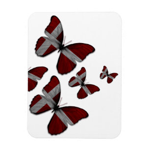 Imán flexible de las mariposas danesas