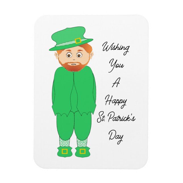Imán flexible de Leprechaun Cuto (Vertical)
