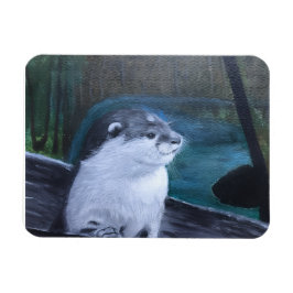 Imán flexible de nutria de río