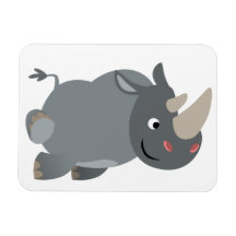 Imán flexible de rinoceronte con carga Personaliza