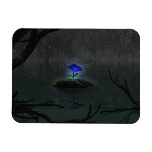 Imán flexible de Rosa azul