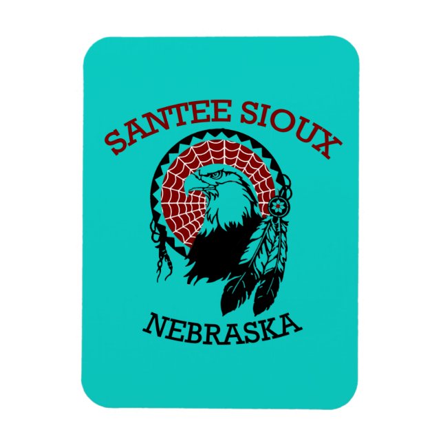 Imán flexible de Santee Sioux (Vertical)