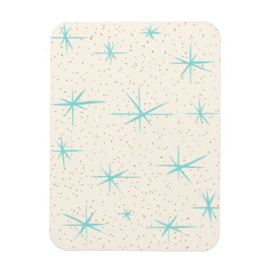 Imán flexible de Starbursts de la turquesa de la