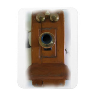 Imán flexible de teléfono de época