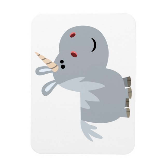 Imán flexible de unicornio, Personalizado inescrut (Vertical)