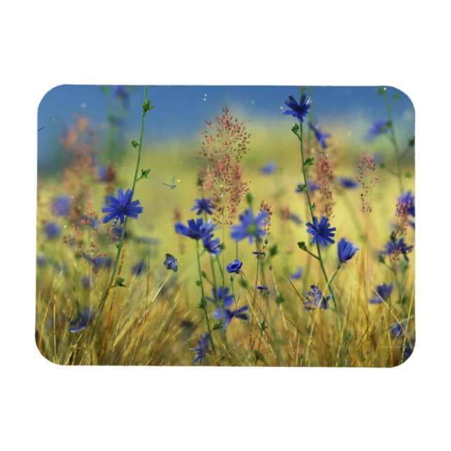 Imán flexible de zafiro y oro (Horizontal)