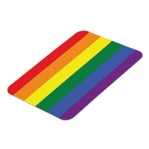 Imán flexible del orgullo LGBT (horizontal)