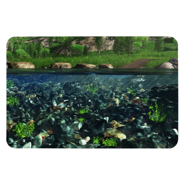 Imán flexible del río Cwm (Horizontal)