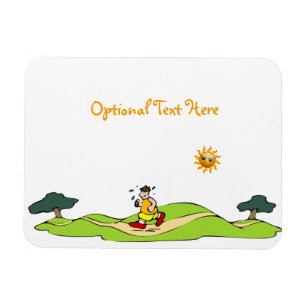 Imán flexible divertido del ejercicio del verano