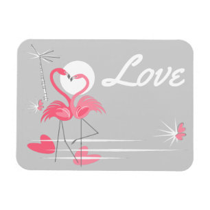 Imán flexible Flamingo Love Side Love