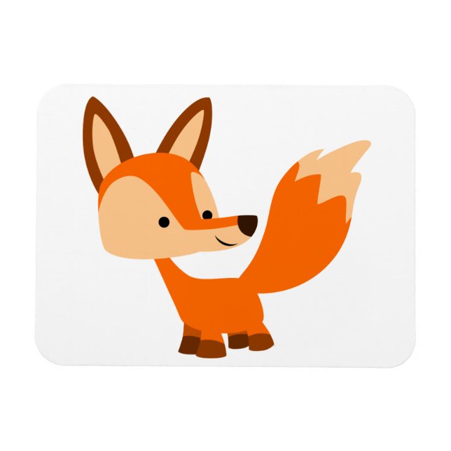 Imán flexible Fox Personalizado amigable lindo (Horizontal)
