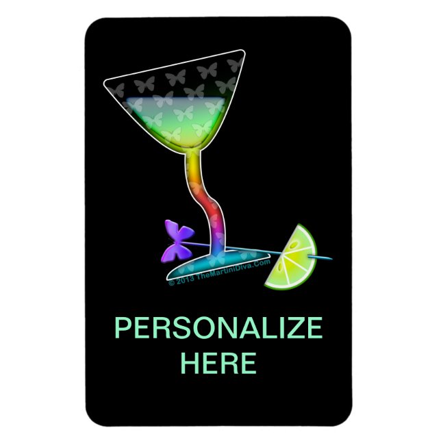 IMÁN FLEXIBLE - MARTINI MARIPOSA (Vertical)
