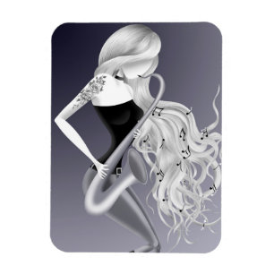 Imán flexible monocromo individual