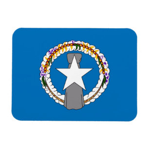 Imán flexible patriótico Bandera de la Mariana del