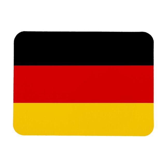 Imán flexible patriótico con bandera de Alemania (Horizontal)