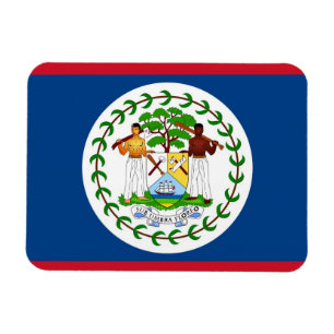 Imán flexible patriótico con bandera de Belice