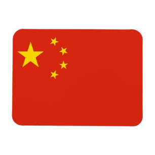 Imán flexible patriótico con bandera de China