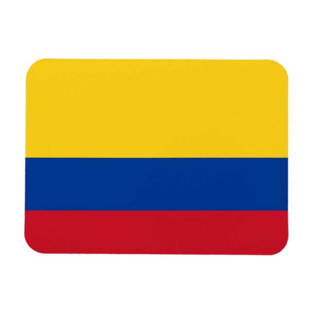 Imán flexible patriótico con bandera de Colombia (Horizontal)