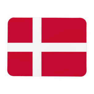 Imán flexible patriótico con bandera de Dinamarca