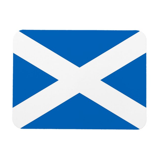 Imán flexible patriótico con bandera de Escocia (Horizontal)