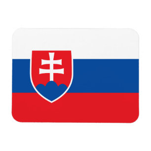 Imán flexible patriótico con bandera de Eslovaquia